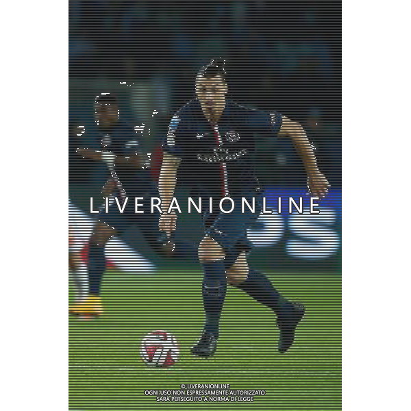 ZLATAN IBRAHIMOVIC - 09.11.2014 - Paris Saint Germain / Marseille - 13eme journee de Ligue 1 Photo : Visual / Icon Sport AG ALDO LIVERANI SAS ONLY ITALY