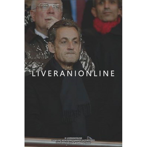 NICOLAS SARKOZY - 09.11.2014 - Paris Saint Germain / Marseille - 13eme journee de Ligue 1 Photo : Visual / Icon Sport AG ALDO LIVERANI SAS ONLY ITALY