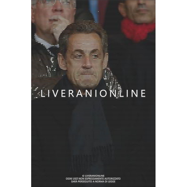 NICOLAS SARKOZY - 09.11.2014 - Paris Saint Germain / Marseille - 13eme journee de Ligue 1 Photo : Visual / Icon Sport AG ALDO LIVERANI SAS ONLY ITALY