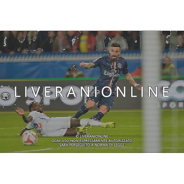 Ezequiel LAVEZZI - 09.11.2014 - Paris Saint Germain / Marseille - 13eme journee de Ligue 1 Photo : Aurelien Meunier / Icon Sport AG ALDO LIVERANI SAS ONLY ITALY