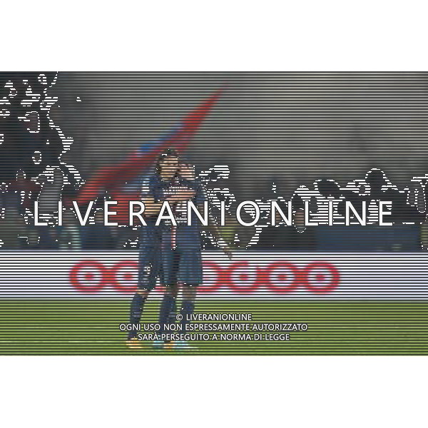 Edinson CAVANI / Blaise MATUIDI - 09.11.2014 - Paris Saint Germain / Marseille - 13eme journee de Ligue 1 Photo : Aurelien Meunier / Icon Sport AG ALDO LIVERANI SAS ONLY ITALY