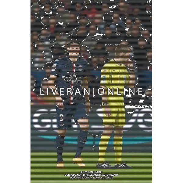Edinson CAVANI / Clement TURPIN - 09.11.2014 - Paris Saint Germain / Marseille - 13eme journee de Ligue 1 Photo : Aurelien Meunier / Icon Sport AG ALDO LIVERANI SAS ONLY ITALY