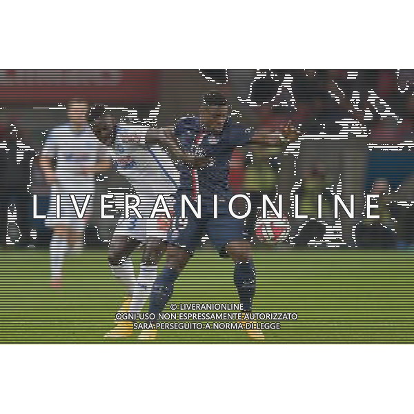 Benjamin MENDY / Serge AURIER - 09.11.2014 - Paris Saint Germain / Marseille - 13eme journee de Ligue 1 Photo : Aurelien Meunier / Icon Sport AG ALDO LIVERANI SAS ONLY ITALY