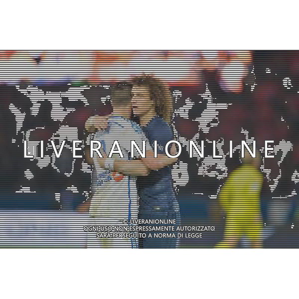Andre Pierre GIGNAC / David LUIZ - 09.11.2014 - Paris Saint Germain / Marseille - 13eme journee de Ligue 1 Photo : Aurelien Meunier / Icon Sport AG ALDO LIVERANI SAS ONLY ITALY