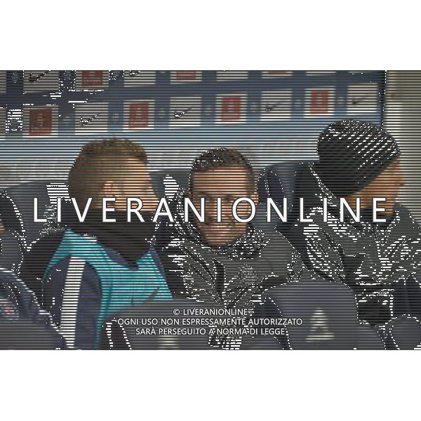 Lucas DIGNE / Yohan CABAYE / MARQUINHOS - 09.11.2014 - Paris Saint Germain / Marseille - 13eme journee de Ligue 1 Photo : Aurelien Meunier / Icon Sport AG ALDO LIVERANI SAS ONLY ITALY