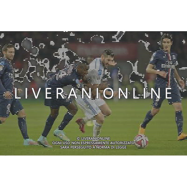 Blaise MATUIDI / Andre Pierre GIGNAC - 09.11.2014 - Paris Saint Germain / Marseille - 13eme journee de Ligue 1 Photo : Aurelien Meunier / Icon Sport AG ALDO LIVERANI SAS ONLY ITALY