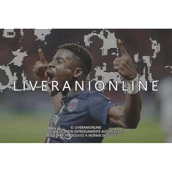 Joie PSG - Serge AURIER - 09.11.2014 - Paris Saint Germain / Marseille - 13eme journee de Ligue 1 Photo : Johnny Fidelin/ Icon Sport AG ALDO LIVERANI SAS ONLY ITALY
