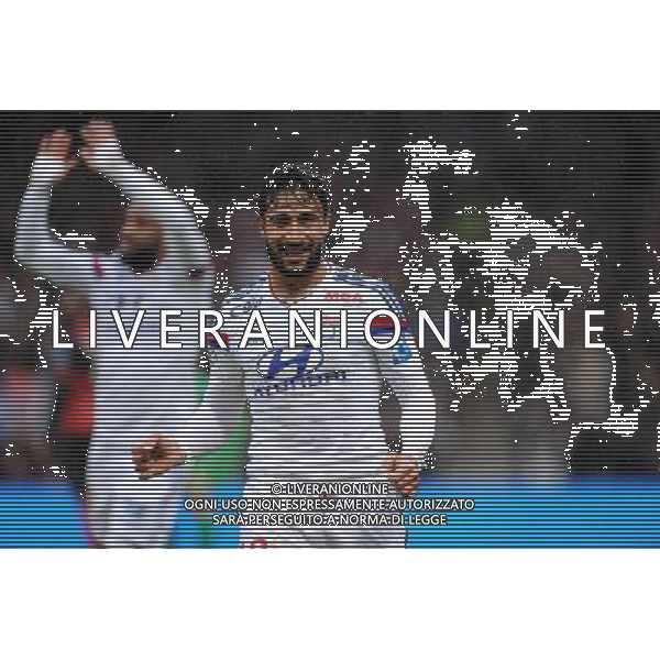 Joie Nabil FEKIR - 09.11.2014 - Lyon / Guingamp - 13eme journee de Ligue 1 Photo : Jean Paul Thomas / Icon Sport /AGENZIA ALDO LIVERANI SAS - ITALY ONLY - EDITORIAL USE ONLY