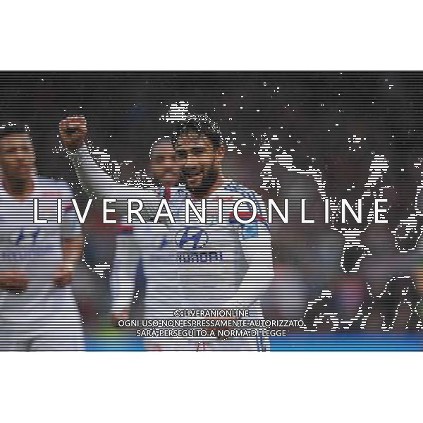 Joie Nabil FEKIR - 09.11.2014 - Lyon / Guingamp - 13eme journee de Ligue 1 Photo : Jean Paul Thomas / Icon Sport /AGENZIA ALDO LIVERANI SAS - ITALY ONLY - EDITORIAL USE ONLY