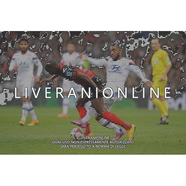 Younousse SANKHARE / Alexandre LACAZETTE - 09.11.2014 - Lyon / Guingamp - 13eme journee de Ligue 1 Photo : Jean Paul Thomas / Icon Sport /AGENZIA ALDO LIVERANI SAS - ITALY ONLY - EDITORIAL USE ONLY