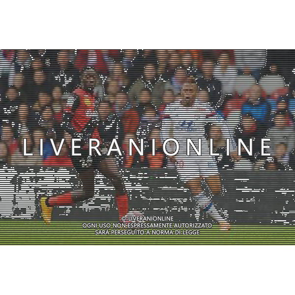 Sambou YATABARE / Clinton NJIE - 09.11.2014 - Lyon / Guingamp - 13eme journee de Ligue 1 - Photo : Jean Paul Thomas / Icon Sport /AGENZIA ALDO LIVERANI SAS - ITALY ONLY - EDITORIAL USE ONLY