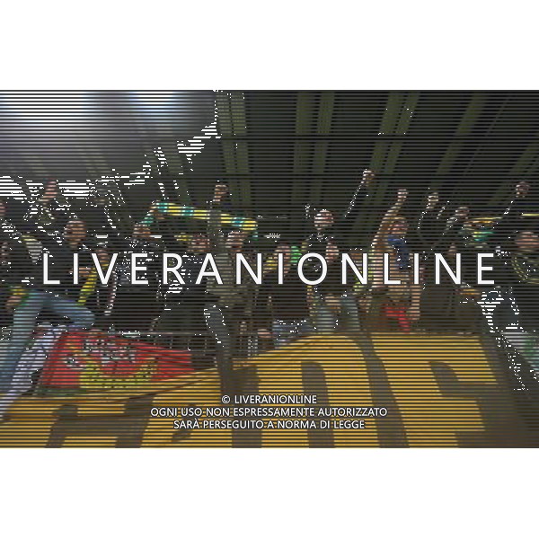 Supporters Nantes - 08.11.2014 - Caen / Nantes - 13eme journee de Ligue 1 Photo : Vincent Michel / Icon Sport /AGENZIA ALDO LIVERANI SAS - ITALY ONLY - EDITORIAL USE ONLY