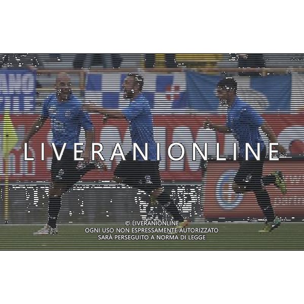 Campionato di Calcio Lega Pro Girone A 2014/2015 12 Giornata Novara - 09.11.2014 Novara-Como Nella Foto:freddi esulta /Ph.Vitez-Ag. Aldo Liverani