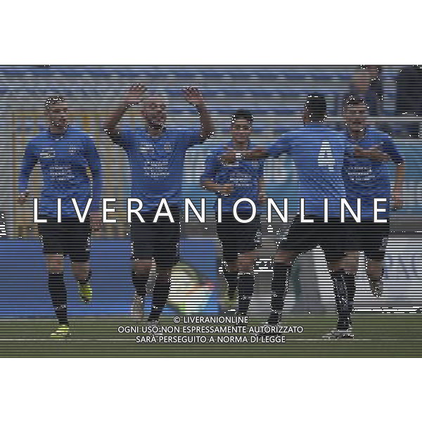 Campionato di Calcio Lega Pro Girone A 2014/2015 12 Giornata Novara - 09.11.2014 Novara-Como Nella Foto:freddi esulta /Ph.Vitez-Ag. Aldo Liverani