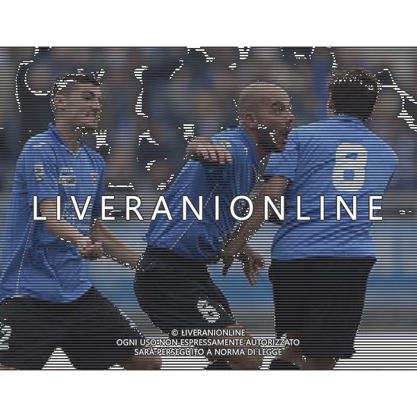 Campionato di Calcio Lega Pro Girone A 2014/2015 12 Giornata Novara - 09.11.2014 Novara-Como Nella Foto:freddi esulta secondo gol /Ph.Vitez-Ag. Aldo Liverani