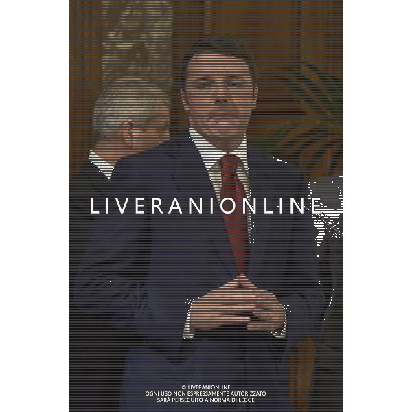 Roma - 11/11/2014 - Palazzo Chigi - Il Presidente del Consiglio Matteo Renzi incontra alcune atlete della Nazionale Italiana di pallavolo - nella foto: Matteo Renzi / Ph. Fabrizio Corradetti - Ag. Aldo Liverani sas