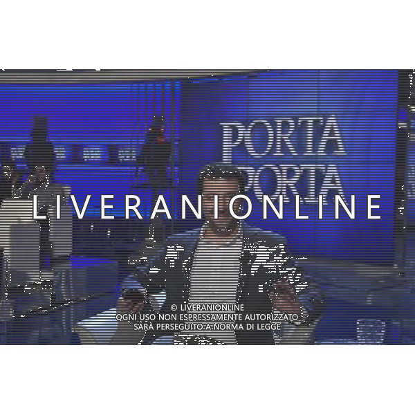 ROMA 10-11-2014 TRASMISSIONE TELEVISIVA PORTA A PORTA NELLA FOTO MATTEO SALVINI FOTO FABRIZIO CORRADETTI-AG ALDO LIVERANI SAS 