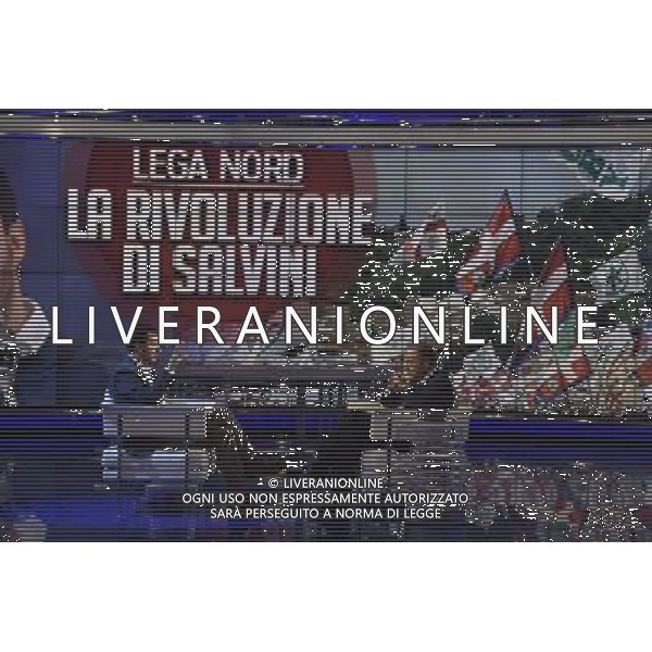 ROMA 10-11-2014 TRASMISSIONE TELEVISIVA PORTA A PORTA NELLA FOTO MATTEO SALVINI FOTO FABRIZIO CORRADETTI-AG ALDO LIVERANI SAS 