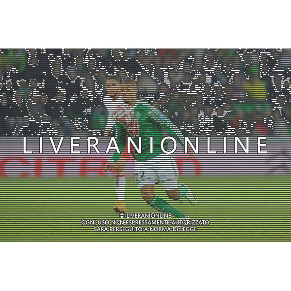 Kevin MONNET PAQUET - 09.11.2014 - Saint Etienne / Monaco - 13eme journee de Ligue 1 - Photo : Jean Paul Thomas / Icon Sport /Agenzia Aldo Liverani sas - ITALY ONLY - EDITORIAL USE ONLY