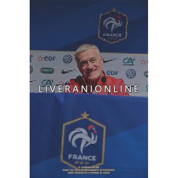 Didier DESCHAMPS - 10.11.2014 - Conference de presse - Equipe de France - Photo : Dave Winter / Icon Sport /Agenzia Aldo Liverani sas - ITALY ONLY - EDITORIAL USE ONLY - CONFERENZA STAMPA E ALLENAMENTO DELLA NAZIONALE DELLA FRANCIA