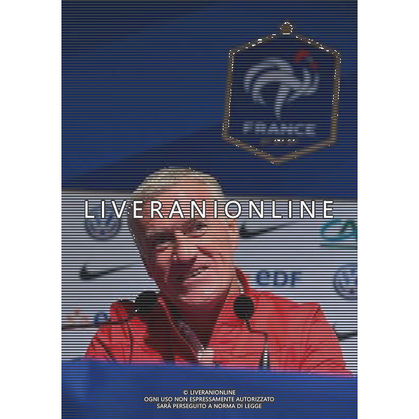 Didier DESCHAMPS - 10.11.2014 - Conference de presse - Equipe de France - Photo : Dave Winter / Icon Sport /Agenzia Aldo Liverani sas - ITALY ONLY - EDITORIAL USE ONLY - CONFERENZA STAMPA E ALLENAMENTO DELLA NAZIONALE DELLA FRANCIA