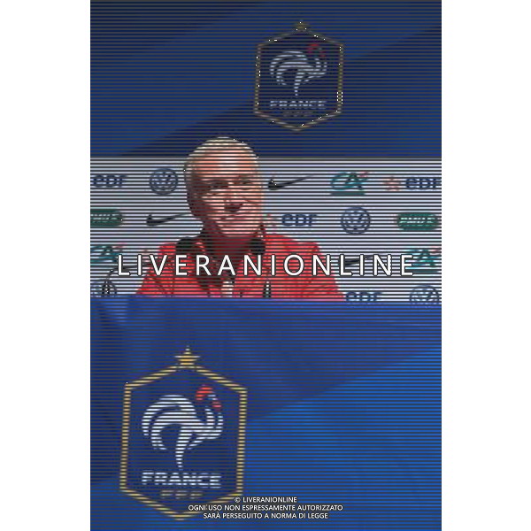 Didier DESCHAMPS - 10.11.2014 - Conference de presse - Equipe de France - Photo : Dave Winter / Icon Sport /Agenzia Aldo Liverani sas - ITALY ONLY - EDITORIAL USE ONLY - CONFERENZA STAMPA E ALLENAMENTO DELLA NAZIONALE DELLA FRANCIA