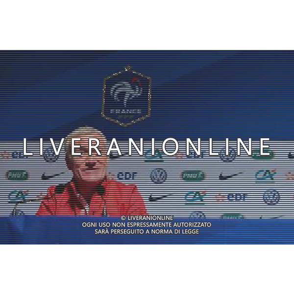 Didier DESCHAMPS - 10.11.2014 - Conference de presse - Equipe de France - Photo : Dave Winter / Icon Sport /Agenzia Aldo Liverani sas - ITALY ONLY - EDITORIAL USE ONLY - CONFERENZA STAMPA E ALLENAMENTO DELLA NAZIONALE DELLA FRANCIA
