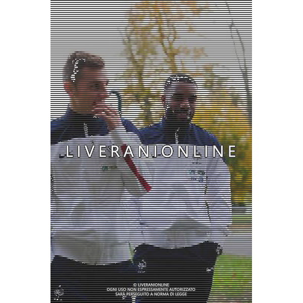 Lucas DIGNE / Alexandre LACAZETTE - 10.11.2014 - Conference de presse - Equipe de France Photo : Dave Winter / Icon Sport /Agenzia Aldo Liverani sas - ITALY ONLY - EDITORIAL USE ONLY - CONFERENZA STAMPA E ALLENAMENTO DELLA NAZIONALE DELLA FRANCIA