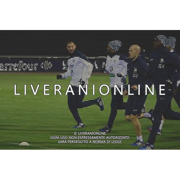 Alexandre LACAZETTE / Karim BENZEMA - 10.11.2014 - Entrainement Equipe de France Photo : Dave Winter / Icon Sport /Agenzia Aldo Liverani sas - ITALY ONLY - EDITORIAL USE ONLY - CONFERENZA STAMPA E ALLENAMENTO DELLA NAZIONALE DELLA FRANCIA