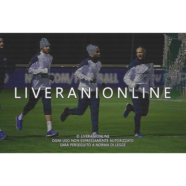 Layvin KURZAWA / Alexandre LACAZETTE / Karim BENZEMA - 10.11.2014 - Entrainement Equipe de France Photo : Dave Winter / Icon Sport /Agenzia Aldo Liverani sas - ITALY ONLY - EDITORIAL USE ONLY - CONFERENZA STAMPA E ALLENAMENTO DELLA NAZIONALE DELLA FRANCIA