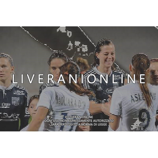 Kosovare Asllani / Lotta SCHELIN - 12.11.2014 - Lyon / Paris Saint Germain - 1/2Finale Retour Champions League Photo : Jean Paul Thomas / Icon Sport /AGENZIA ALDO LIVERANI SAS - ITALY ONLY - EDITORIAL USE ONLY