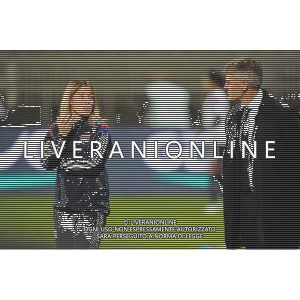 Sonia BOMPASTOR / GERARD PRECHEUR - 12.11.2014 - Lyon / Paris Saint Germain - 1/4Finale Retour Champions League Photo : Jean Paul Thomas / Icon Sport /AGENZIA ALDO LIVERANI SAS - ITALY ONLY - EDITORIAL USE ONLY