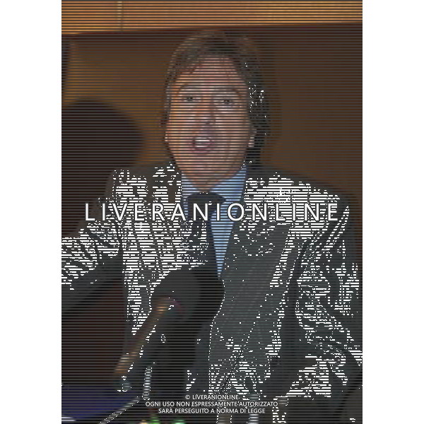 MILANO 8/1/2005 HOTEL BULGARI VIA GABBA 7/6 PRESENTAZIONE ALLA STAMPA DEL NUOVO PROGRAMMA DI RAI UNO: -LE TRE SCIMMIETTE- CONDOTTO DA SIMONA VENTURA NELLA FOTO FABRIZIO DEL NOCE DIRETTORE DI RAI UNO FOTO ROMANO/AG ALDO LIVERANI