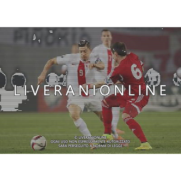 2014.11.14 TBILISI PILKA NOZNA KADRA REPREZENTACJA ELIMINACJE MISTRZOSTWA EUROPY EURO FRANCJA 2016 FOOTBALL UEFA EURO FRANCJE 2016 QUALIFICATION GRUZJA - POLSKA (GEORGIA VS. POLAND) N/Z ROBERT LEWANDOWSKI ARKADIUSZ MILIK FOTO SZYMON GORSKI / PRESSFOCUS/NEWSPIX.PL --- Newspix.pl /Agenzia Aldo Liverani sas - ITALY ONLY - EDITORIAL USE ONLY - Georgia - Polonia qualificazioni Europei UEFA del 2016 *** Local Caption *** www.newspix.pl mail us: info@newspix.pl call us: 0048 022 23 22 222 --- Polish Picture Agency by Ringier Axel Springer Poland