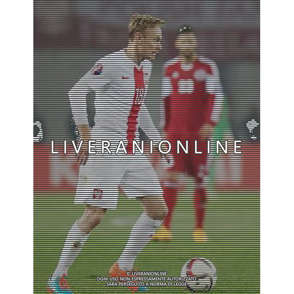 2014.11.14 TBILISI PILKA NOZNA KADRA REPREZENTACJA ELIMINACJE MISTRZOSTWA EUROPY EURO FRANCJA 2016 FOOTBALL UEFA EURO FRANCJE 2016 QUALIFICATION GRUZJA - POLSKA (GEORGIA VS. POLAND) N/Z SEBASTIAN MILA FOTO SZYMON GORSKI / PRESSFOCUS/NEWSPIX.PL --- Newspix.pl /Agenzia Aldo Liverani sas - ITALY ONLY - EDITORIAL USE ONLY - Georgia - Polonia qualificazioni Europei UEFA del 2016 *** Local Caption *** www.newspix.pl mail us: info@newspix.pl call us: 0048 022 23 22 222 --- Polish Picture Agency by Ringier Axel Springer Poland