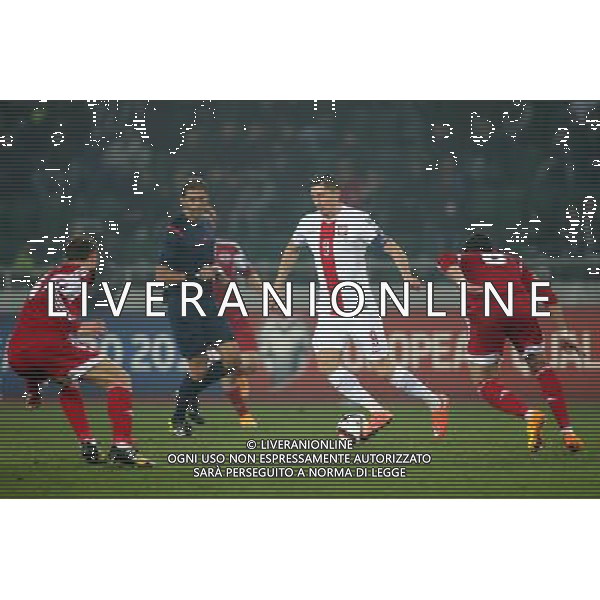 TBILISI 14.11.2014 MECZ ELIMINACJE DO MISTRZOSTW EUROPY FRANCJA 2016 GRUPA D: GRUZJA - POLSKA --- QUALIFICATION FOR UEFA EURO 2016 MATCH GROUP D: GEORGIA - POLAND ROBERT LEWANDOWSKI FOT. PIOTR KUCZA/NEWSPIX.PL --- Newspix.pl /Agenzia Aldo Liverani sas - ITALY ONLY - EDITORIAL USE ONLY - Georgia - Polonia qualificazioni Europei UEFA del 2016 *** Local Caption *** www.newspix.pl mail us: info@newspix.pl call us: 0048 022 23 22 222 --- Polish Picture Agency by Ringier Axel Springer Poland