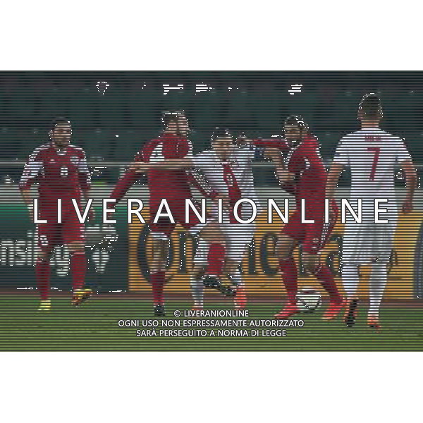 TBILISI 14.11.2014 MECZ ELIMINACJE DO MISTRZOSTW EUROPY FRANCJA 2016 GRUPA D: GRUZJA - POLSKA --- QUALIFICATION FOR UEFA EURO 2016 MATCH GROUP D: GEORGIA - POLAND GURAM KASHIA ROBERT LEWANDOWSKI UCHA LOBZHANIDZE FOT. PIOTR KUCZA/NEWSPIX.PL --- Newspix.pl /Agenzia Aldo Liverani sas - ITALY ONLY - EDITORIAL USE ONLY - Georgia - Polonia qualificazioni Europei UEFA del 2016 *** Local Caption *** www.newspix.pl mail us: info@newspix.pl call us: 0048 022 23 22 222 --- Polish Picture Agency by Ringier Axel Springer Poland
