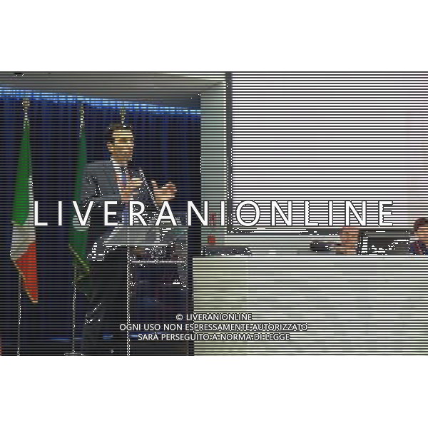 Convegno PD area riformista Milano palazzo della Regione sala Biagi 15 novembre 2014 nella foto Il ministro Maurizio Martina ©Gazzaniga/Agenzia Aldo Liverani sas 