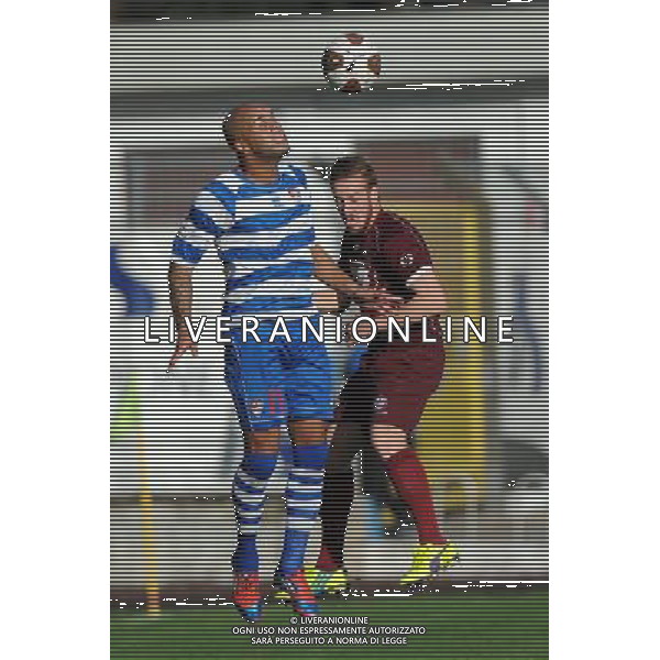Busto Arsizio (VA) 16-11-2014 Stadio Carlo Speroni Campionato Lega PRO girone A - 13¡ giornata Pro Patria vs Arezzo nella foto Baclet SX e Panriello DX foto Roberto Garavaglia - ag. Aldo Liverani sas