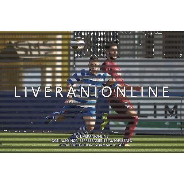 Busto Arsizio (VA) 16-11-2014 Stadio Carlo Speroni Campionato Lega PRO girone A - 13¡ giornata Pro Patria vs Arezzo nella foto Gerolino SX e Montini DX foto Roberto Garavaglia - ag. Aldo Liverani sas