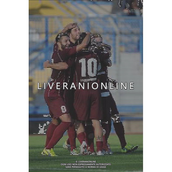 Busto Arsizio (VA) 16-11-2014 Stadio Carlo Speroni Campionato Lega PRO girone A - 13¡ giornata Pro Patria vs Arezzo nella foto Dettori segna 1 a 0 Arezzo foto Roberto Garavaglia - ag. Aldo Liverani sas