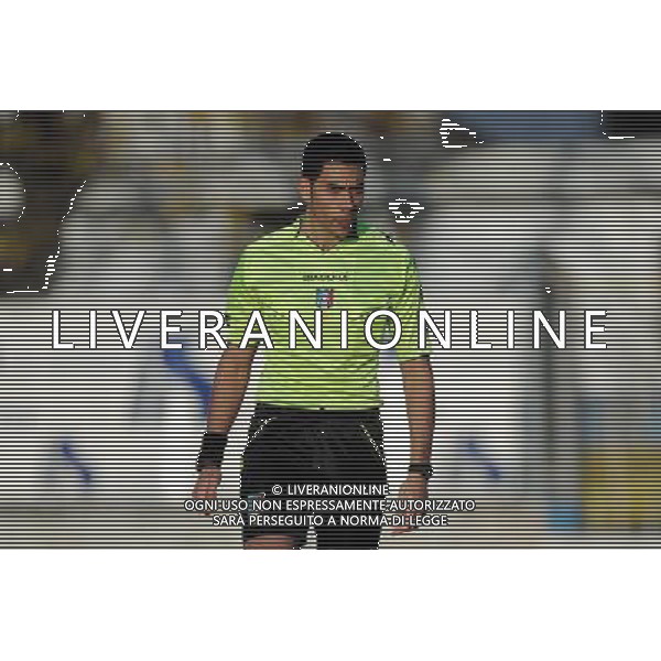 Busto Arsizio (VA) 16-11-2014 Stadio Carlo Speroni Campionato Lega PRO girone A - 13¡ giornata Pro Patria vs Arezzo nella foto l\'arbitro Schirru foto Roberto Garavaglia - ag. Aldo Liverani sas