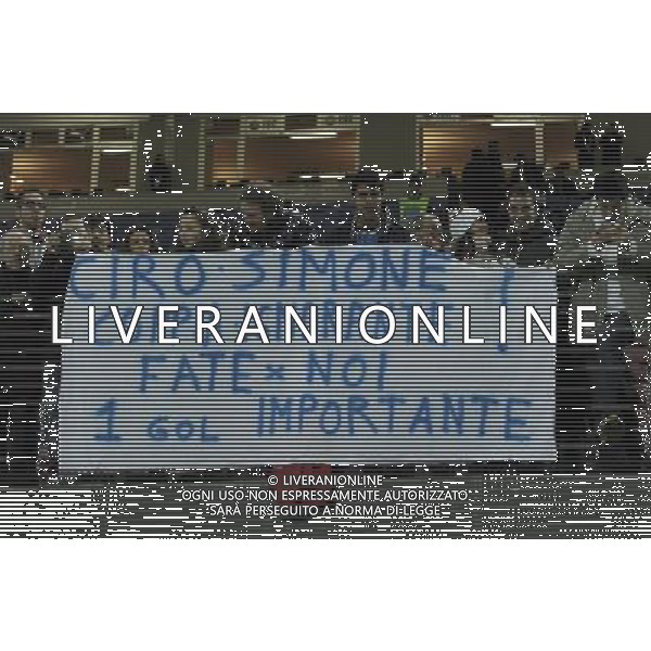 Qualificazioni ai Campionati Europei di Calcio UEFA Francia 2016 Gruppo H Milano - 16.11.2014 Italia-Croazia Nella Foto:striscione tifosi per zaza e immobile /Ph.Vitez-Ag. Aldo Liverani