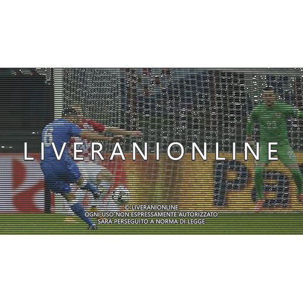 Qualificazioni ai Campionati Europei di Calcio UEFA Francia 2016 Gruppo H Milano - 16.11.2014 Italia-Croazia Nella Foto:candreva gol /Ph.Vitez-Ag. Aldo Liverani