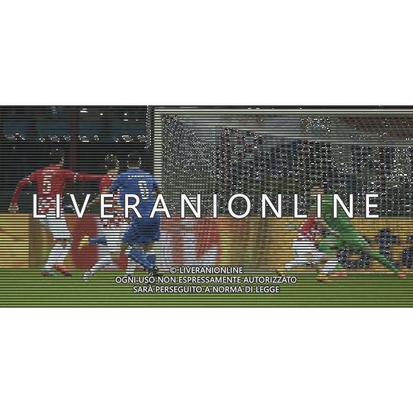 Qualificazioni ai Campionati Europei di Calcio UEFA Francia 2016 Gruppo H Milano - 16.11.2014 Italia-Croazia Nella Foto:candreva gol /Ph.Vitez-Ag. Aldo Liverani