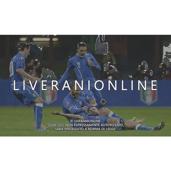 Qualificazioni ai Campionati Europei di Calcio UEFA Francia 2016 Gruppo H Milano - 16.11.2014 Italia-Croazia Nella Foto:candreva esulta /Ph.Vitez-Ag. Aldo Liverani