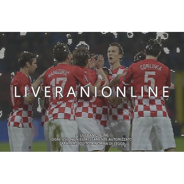Qualificazioni ai Campionati Europei di Calcio UEFA Francia 2016 Gruppo H Milano - 16.11.2014 Italia-Croazia Nella Foto:perisic esulta /Ph.Vitez-Ag. Aldo Liverani