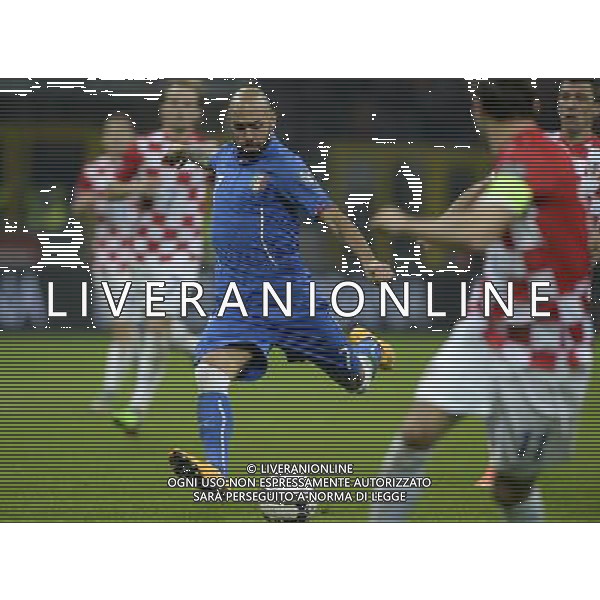 Qualificazioni ai Campionati Europei di Calcio UEFA Francia 2016 Gruppo H Milano - 16.11.2014 Italia-Croazia Nella Foto:zaza al tiro /Ph.Vitez-Ag. Aldo Liverani