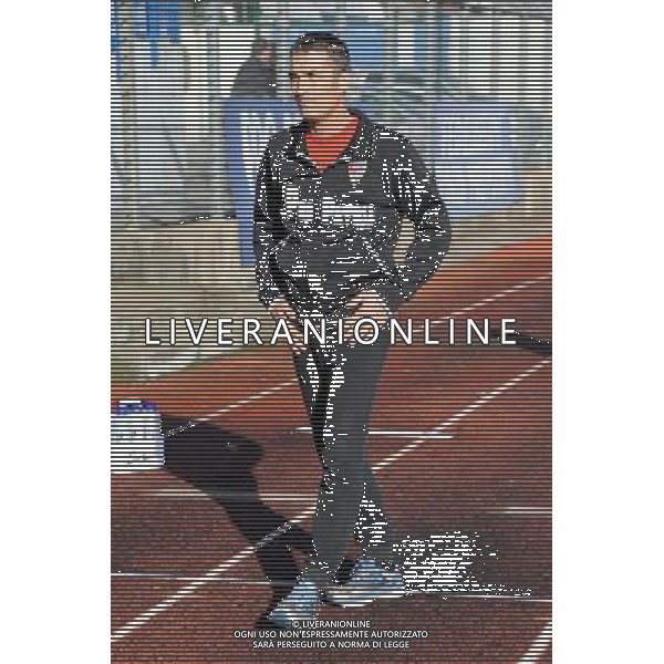Busto Arsizio (VA) 16-11-2014 Stadio Carlo Speroni Campionato Lega PRO girone A - 13¡ giornata Pro Patria vs Arezzo nella foto Aldo Monza allenatore Pro Patria foto Roberto Garavaglia - ag. Aldo Liverani sas