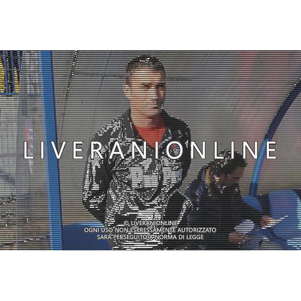 Busto Arsizio (VA) 16-11-2014 Stadio Carlo Speroni Campionato Lega PRO girone A - 13¡ giornata Pro Patria vs Arezzo nella foto Aldo Monza allenatore Pro Patria foto Roberto Garavaglia - ag. Aldo Liverani sas